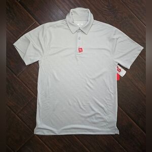 NWT Mens BCG Light Grey Golf Polo Moisture Wicking Casual Top Medium